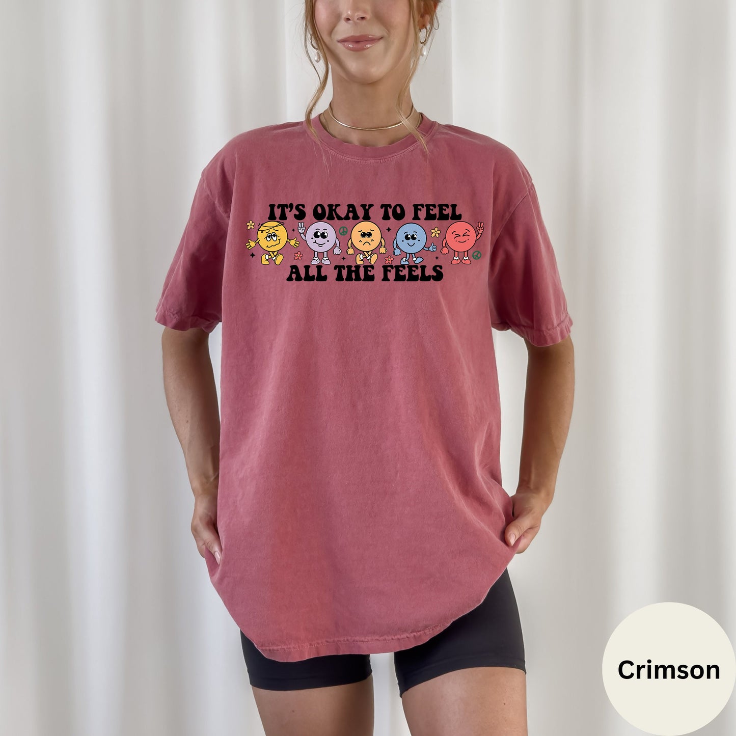 Dathanna Compord Tá sé Maith Na Mothúcháin go léir a Mhothú, Geansaí Meabhairshláinte, Léine Cuimsithe, Léine Teiripe Urlabhra, Para Hoodie, léine Cailín Buachaill