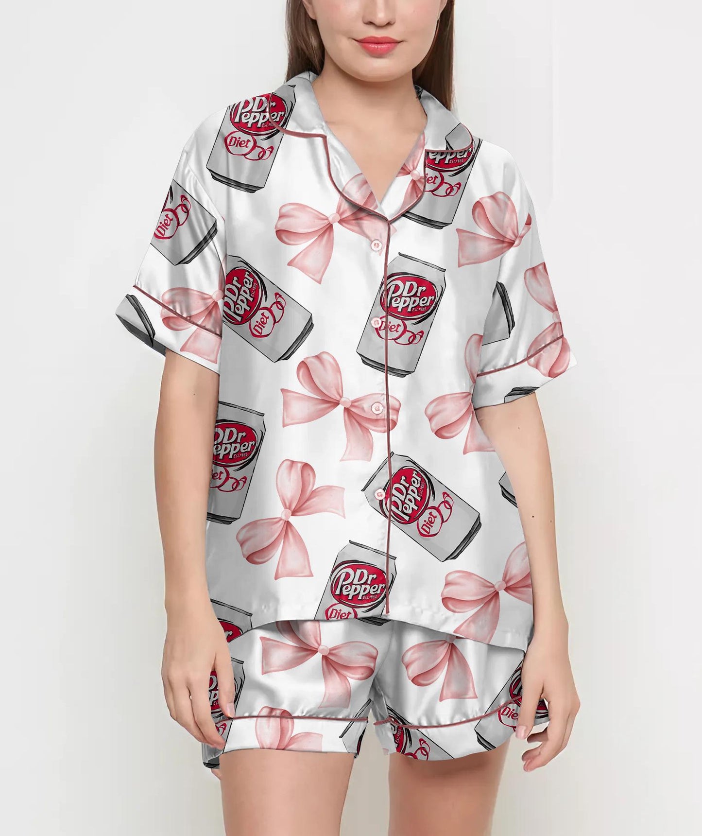 Halloween Gifts, Halloween Shirt, Pajamas Satin Set, Ghost Shirt, Cute Ghost Shirt Design, Gift For Women, Halloween Coquette, Spooky Season