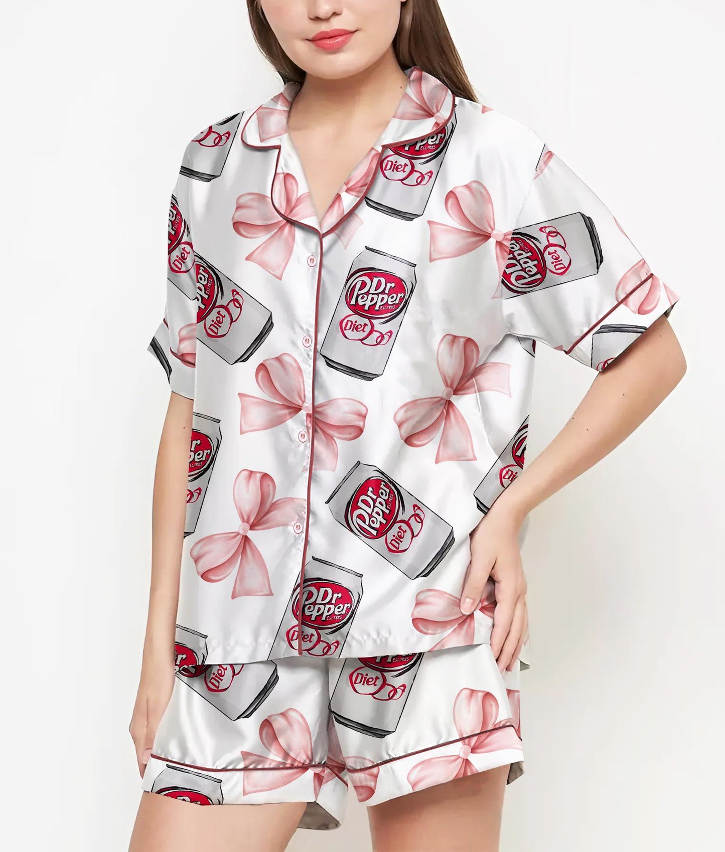 Halloween Gifts, Halloween Shirt, Pajamas Satin Set, Ghost Shirt, Cute Ghost Shirt Design, Gift For Women, Halloween Coquette, Spooky Season