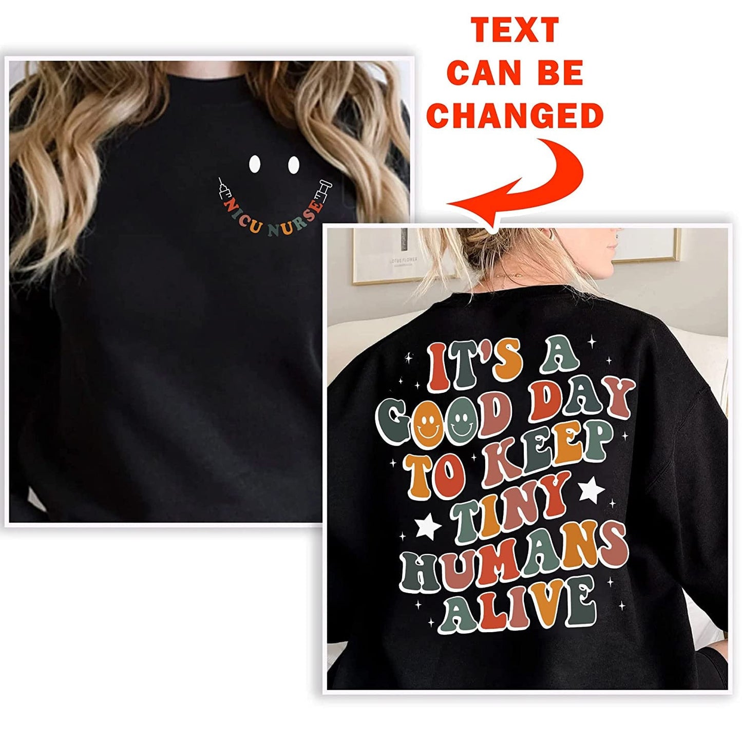 Copy of CUSTOMIZED NICU Nurse Crewneck Shirt, Neonatal Icu Nurse Sweatshirt, NICU Nurse Shirt, Nurse Shirt, Nurse Appreciation Gift, Nurse Gift Tee