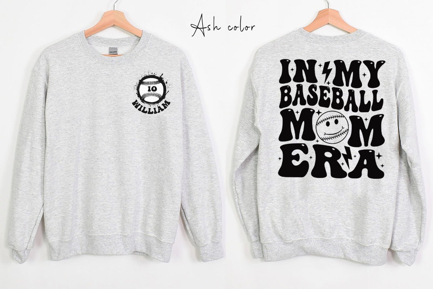 Custom Baseball Mom Sweatshirt, In My Baseball Mom Era Shirt, Game Day Sweater, Sport Mom Shirt, Baseball Lover Shirt, Baseball Mom shirt