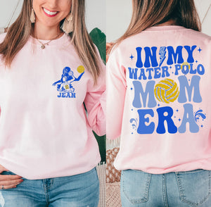 Custom Name And Number In My Water Polo Mom Era T-shirt, Senior Water Polo Mama Shirt, Water Polo Mom Shirt, Water Polo Team Tee