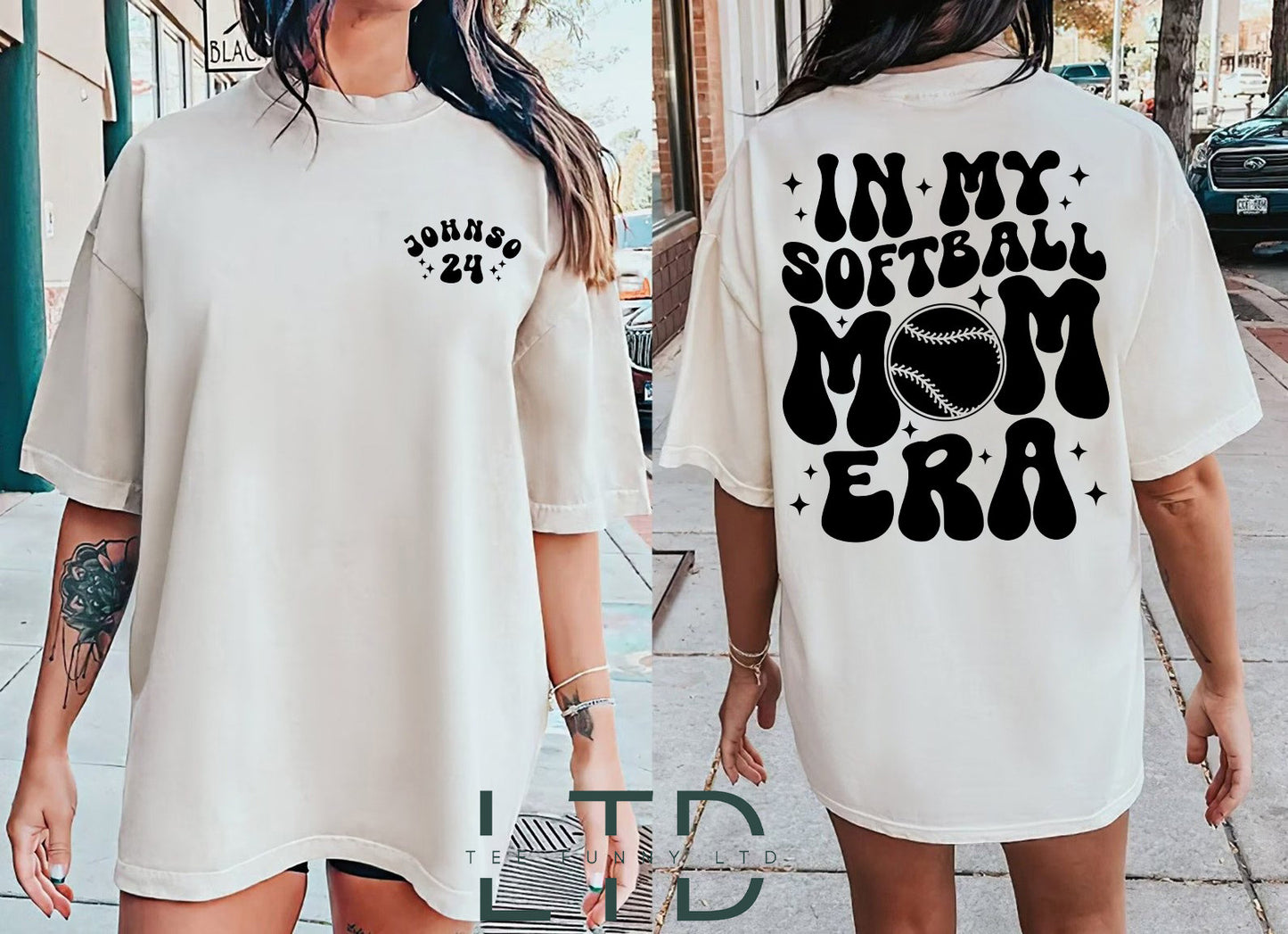 Custom In My Softball Mom Era Shirt, Team Mom Gift, Softball Mom Shirt, Retro Game Day Shirt, In My Era Shirt, Softball Sweatshirt
