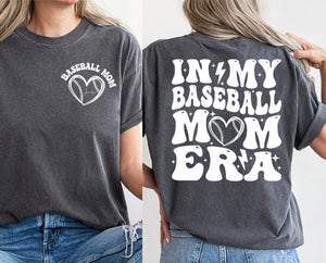 Custom Baseball Mom Sweatshirt, In My Baseball Mom Era Shirt, Game Day Sweater, Sport Mom Shirt, Baseball Lover Shirt, Baseball Mom shirt