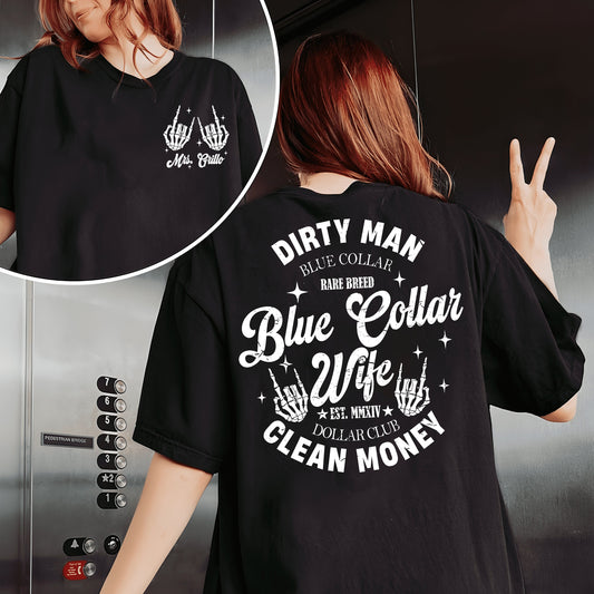 Custom Blue Collar Wives Club Sweatshirt, Blue Collar Shirt, Blue Collar Gift, Trendy Blue Collar Wife Shirt, Gift For Wife,Mothers Day Gift