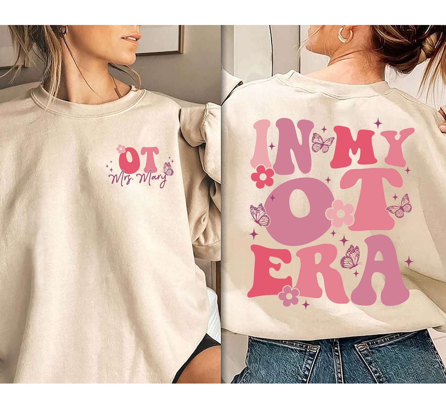 Custom In My Ot Era Sweatshirt, Retro Occupational Therapy Shirt, Custom Ot Shirt, Therapist Gift, Ota Shirt, Ot Gift, Ot Sweatshirt