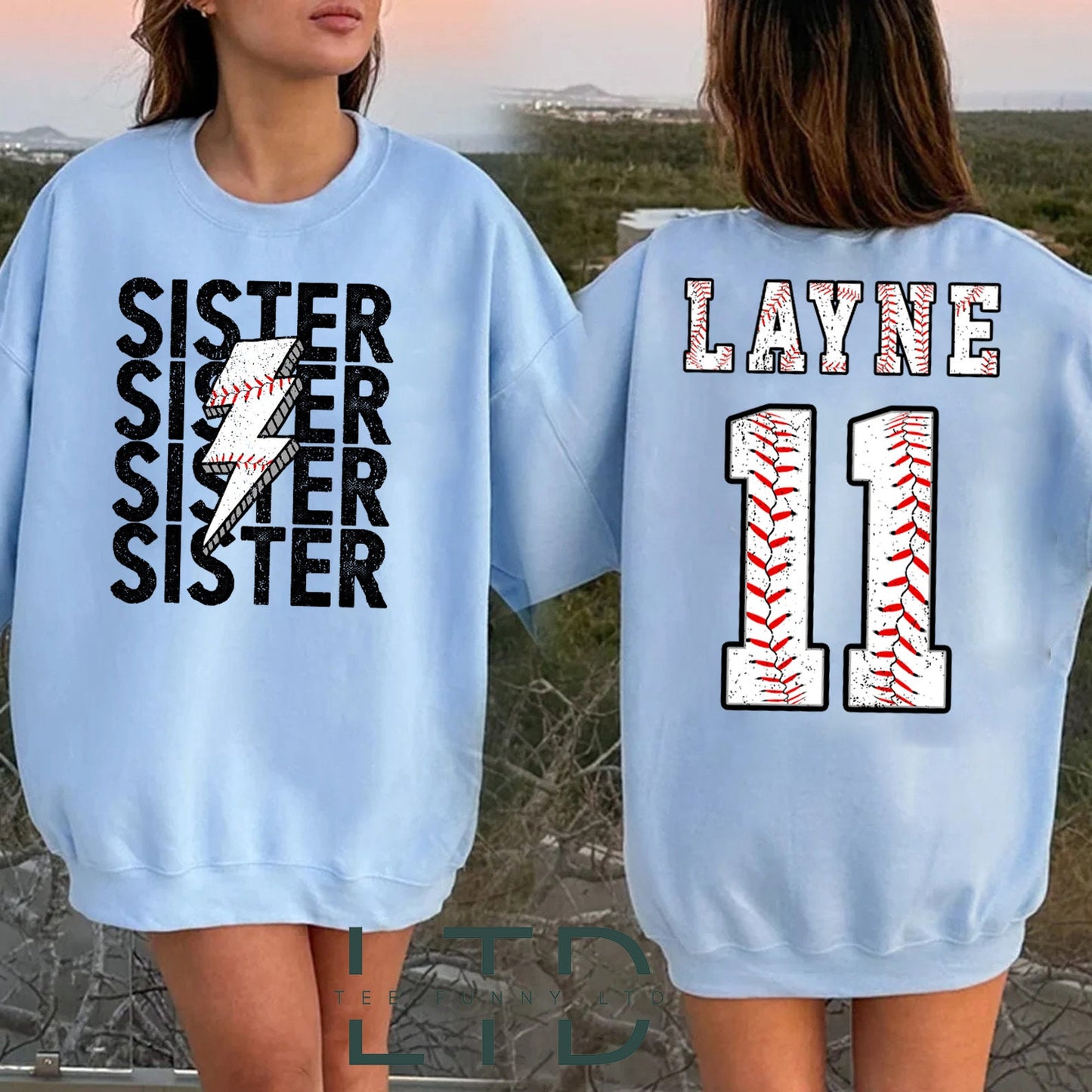 Custom Baseball Sister Shirt, Baseball Sister Shirt, Mama Baseball Tee, baseball Sister Clothing,Game day,Little Sister Biggest Fan Shirt