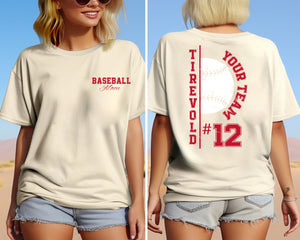 custom baseball sweatshirt, baseball mom dad shirt, baseball birthday shirt, team number baseball shirt, player name shirt, family baseball