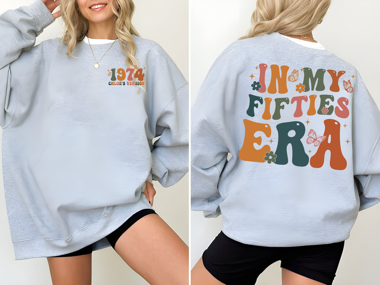 Custom In My Fifties Era Shirt, Comfort Colors 50th Birthday Sweatshirt, In My Fifties Era Tee, Personalized Birthday Shirt, 50th Birthday