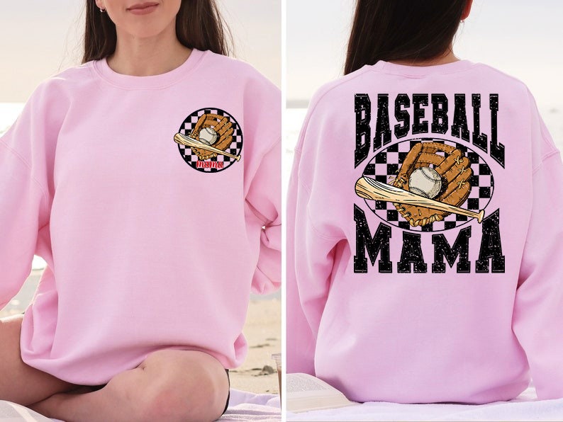 Custom Baseball Mom Sweatshirt, Baseball Shirt, Custom Sweatshirt, Gift for Mom, Baseball Gift, Custom Gift, Baseball Mom Hoodie