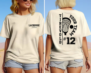 Custom Lacrosse Sweatshirt, Lacrosse Mom Shirt, Lacrosse Sister Sweatshirt, Personalized Lacrosse Shirts, Lacrosse Dad Shirt, Girl Boy Shirt