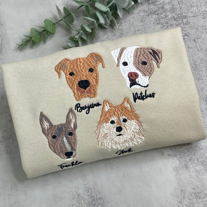 Cavalier King Charles Spaniel Sweatshirt or Hoodie, Custom Embroidered Gift from Photo Name