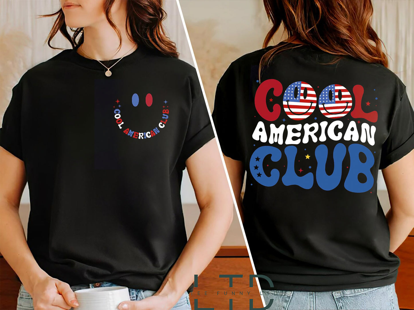 Cool American Club Shirt, 4th of July Shirt, America Shirt, American Flag Shirt, Gifts for Him, America Sweatshirt, USA Party