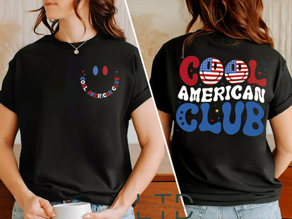 Cool American Club Shirt, 4th of July Shirt, America Shirt, American Flag Shirt, Gifts for Him, America Sweatshirt, USA Party