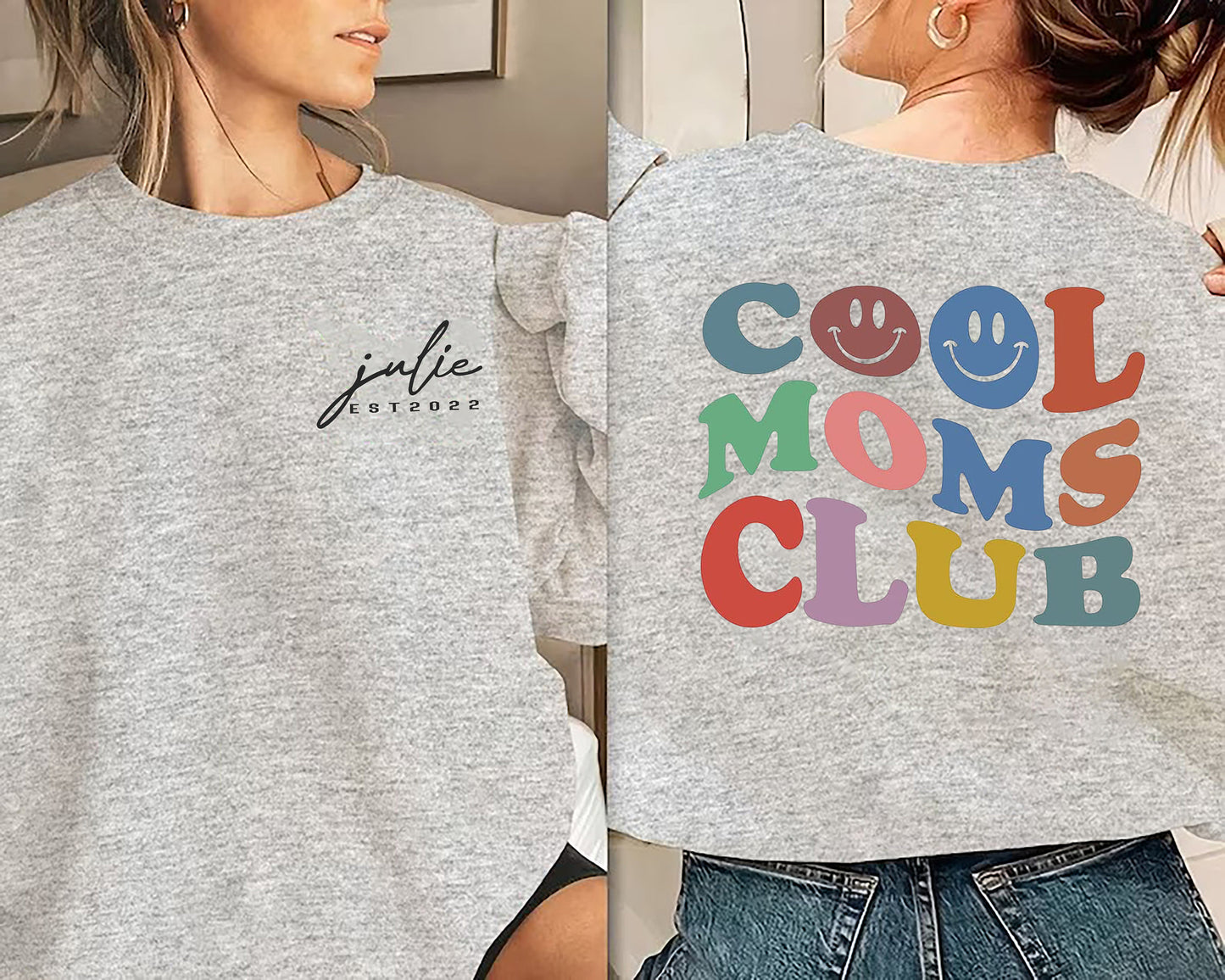 Cool Moms Club Sweatshirt, Cool Mom Sweatshirt, Cool Mom Club, Mama Sweatshirt, Mom Sweatshirt, Mama Shirt, New Mom Gift, Mom Birthday Gift