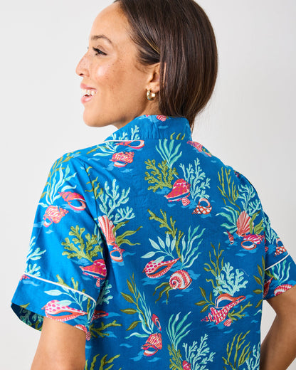 Coral & Conch - Short Pajamas Set - Ocean Breeze