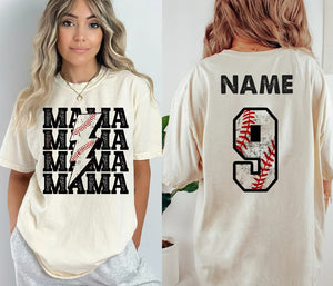 Custom Baseball Jersey Shirt, Women's Custom Baseball Sweatshirt, Personalized Baseball Mom Hoodie, Custom Baseball Player Gifts shirt