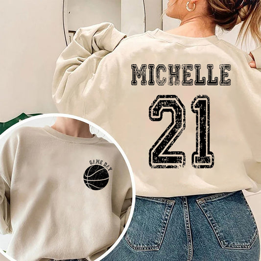 Custom Basketball Sweatshirt, Basketball Shirt, Basketball Mom Shirt, Basketball Team Shirt, Basketball Lovers Shirt, Basketball Fan Gift
