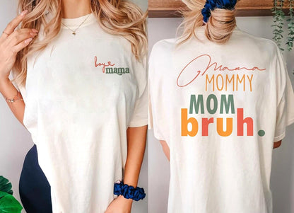 Custom Boy Mama Est 2023 Shirt, Mama Mommy Mom Bruh Shirt, Personazlied Mom Gift, Mother's Day Shirt, Boy Mom Sweatshirt, Mom Of Boys shirt