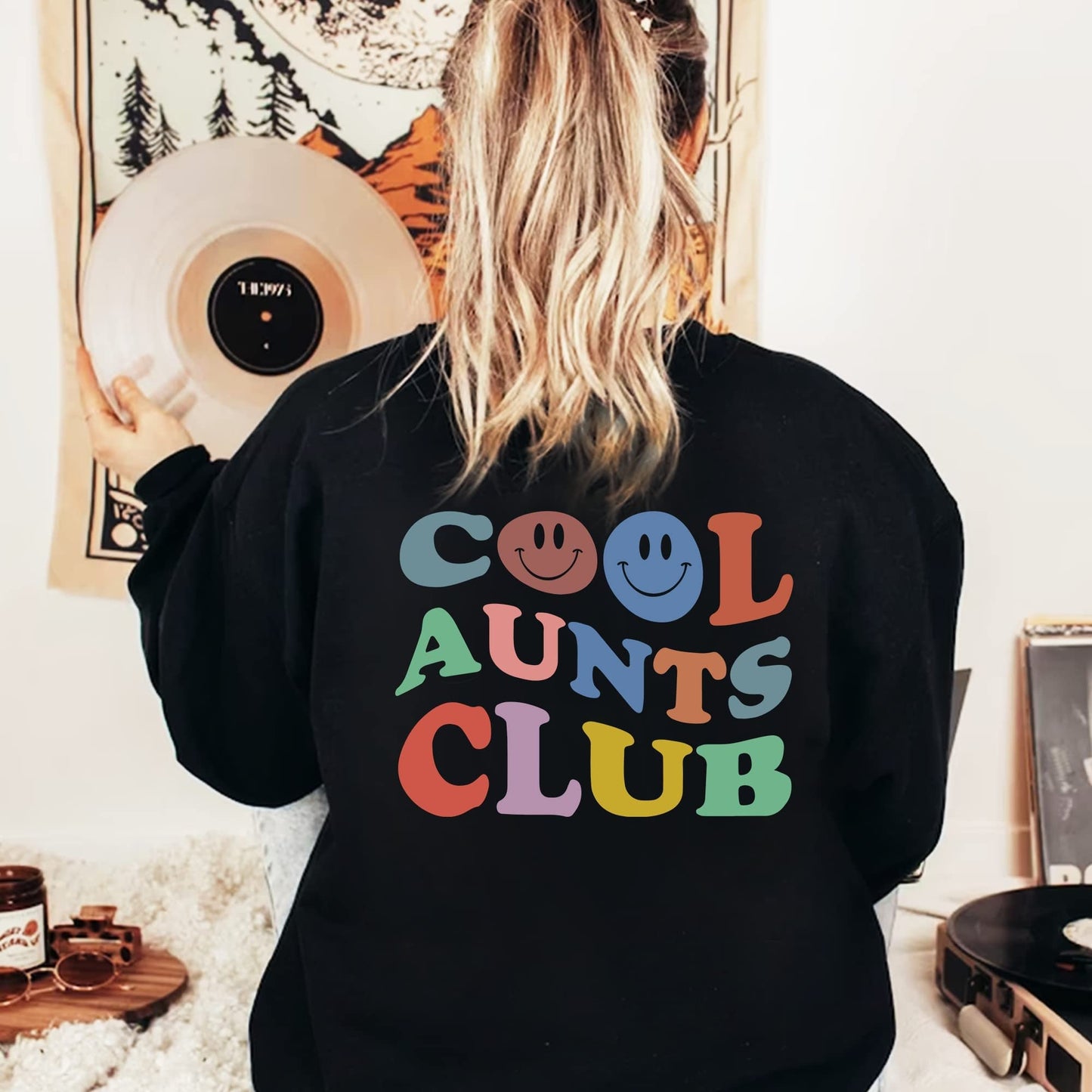 Custom Cool Aunts Club Sweatshirt, Cool Aunt Sweater, Auntie Gift, Aunt Birthday Gift, Sister Gift Sweater, Auntie Sweater, New Aunt Sweater