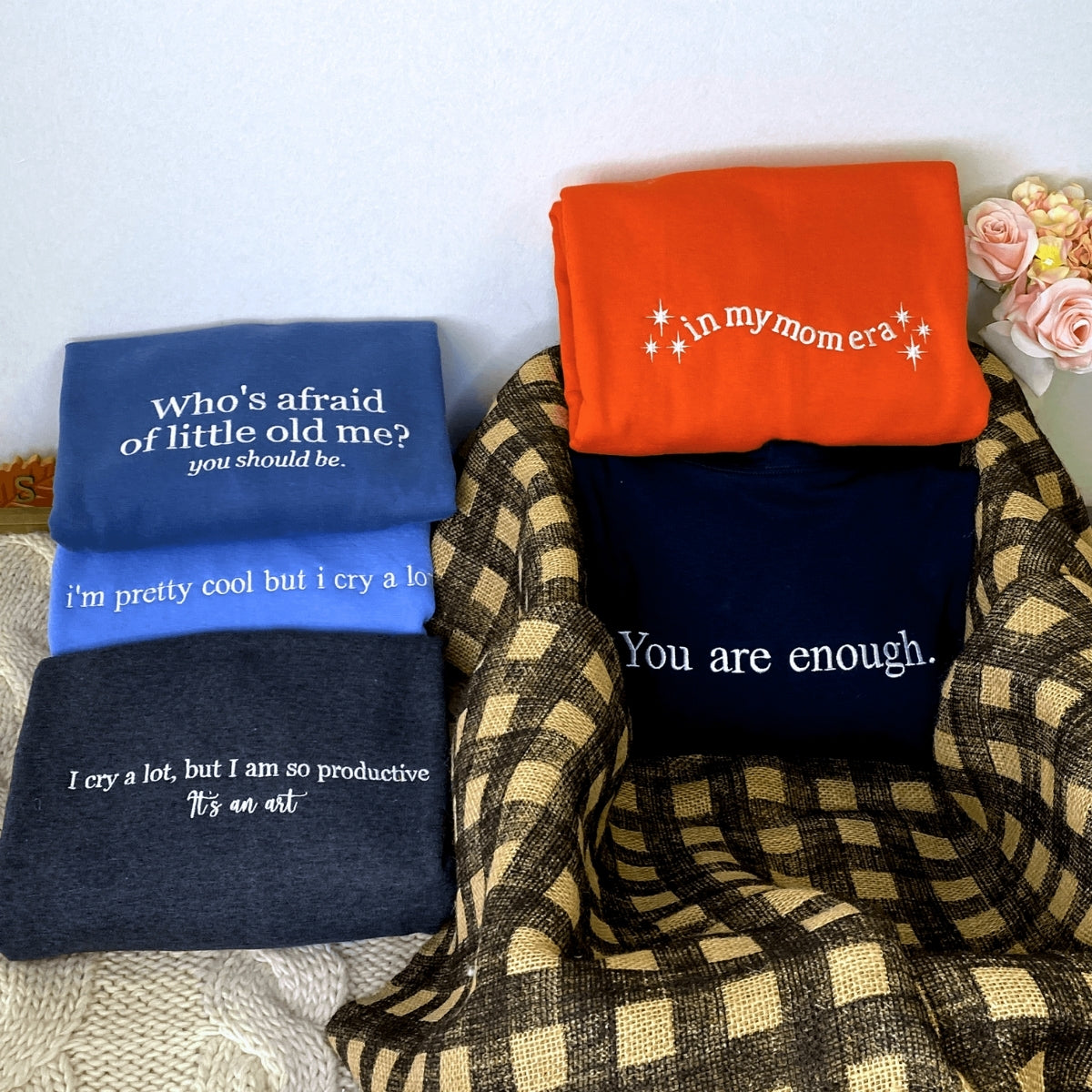 Custom Embroidered Crewneck with Any Text, Logo or Your Photo
