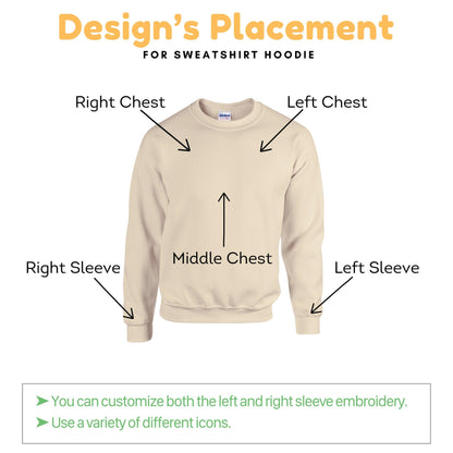 Custom Embroidered Mr and Mrs Hoodie With Icon On Sleeve, Mr And Mrs Gift Ideas