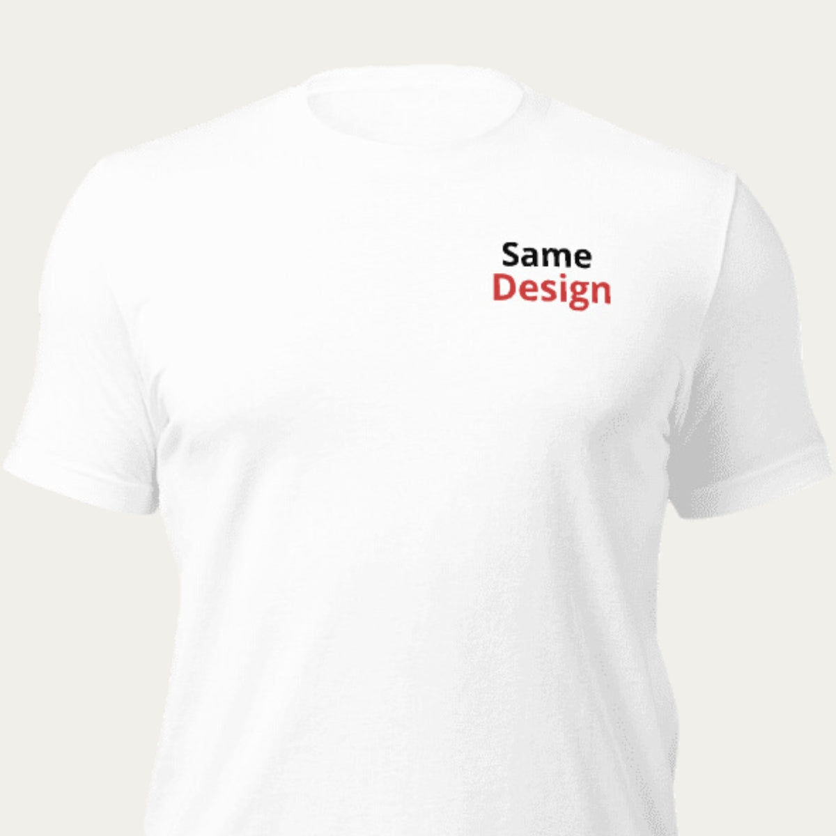 Custom Embroidered T-Shirt with Same Design (Bella Canvas)