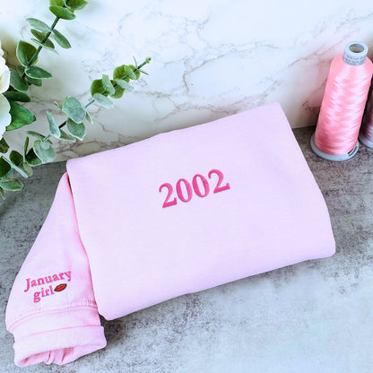 Custom Embroidered Wedding Anniversary Gift for Couple Friends Sweatshirt or Hoodie