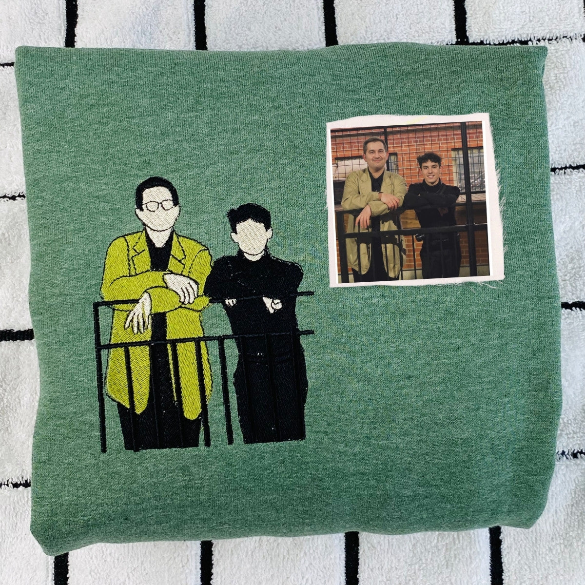 Custom Hoodie with Picture Embroidered Sweatshirt Family Portrait