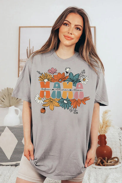 Custom Mom Shirt, Mama Sweatshirt, Mom Shirt with Names, Gift for Her, Mothers Day Gift, Mothers Day Shirt, Mama Shirt, Custom Mama Shirt