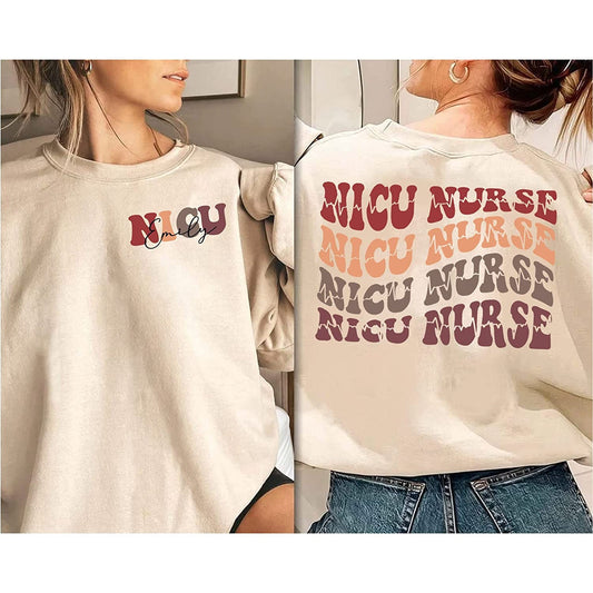 Custom NICU Nurse Crewneck Sweatshirt, NICU nurse Shirt, Neonatal icu Shirt, Neonatal Intensive Care Unit Nurse Sweatshirt, NICU Squad shirt