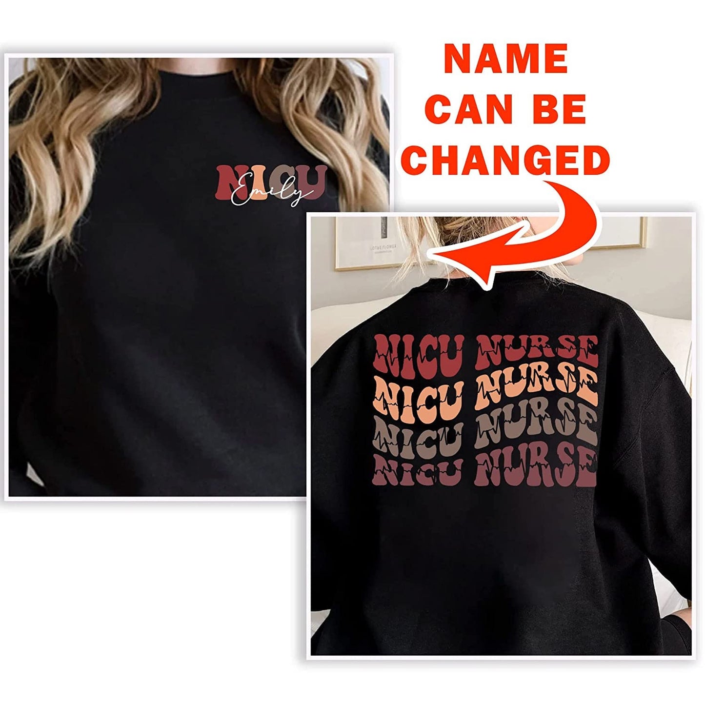 Custom NICU Nurse Crewneck Sweatshirt, NICU nurse Shirt, Neonatal icu Shirt, Neonatal Intensive Care Unit Nurse Sweatshirt, NICU Squad shirt