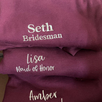 Custom Sweater Embroidery, Personalized Embroidered Sweatshirts