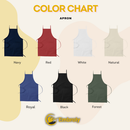 Custom Border Collie Dog Dad Embroidered Apron, Personalized Apron with Dog Name, Best Gifts For Boxer Lovers