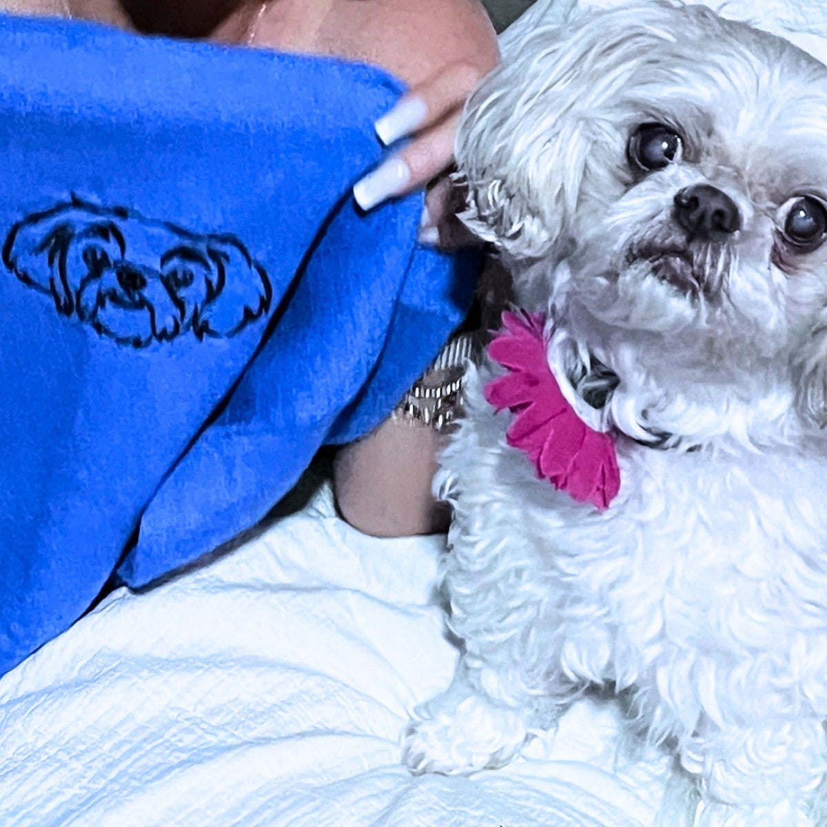 Custom Dog Embroidered Sweatshirt from Photo, Personalized Dog Lover Sweatshirt with Dog Face