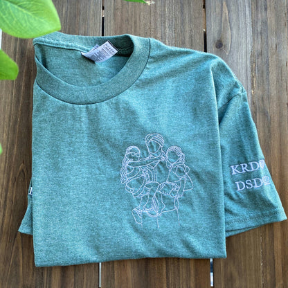 Custom Embroidered Dog Portraits Sweatshirt or Hoodie for Dog Lover