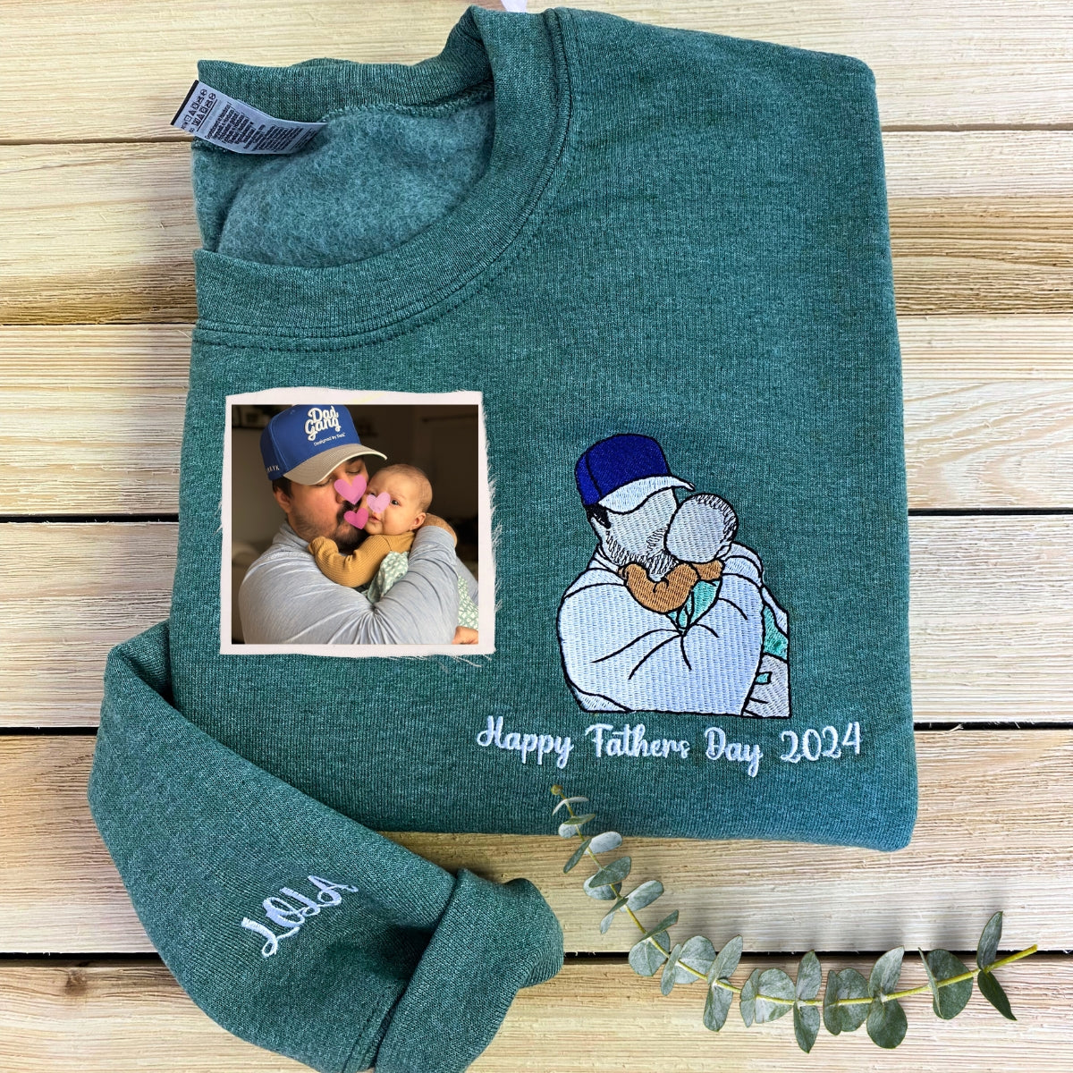 Custom Embroidered Dog Portraits Sweatshirt or Hoodie for Dog Lover