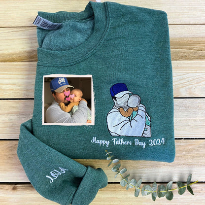 Custom Embroidered Dog Portraits Sweatshirt or Hoodie for Dog Lover