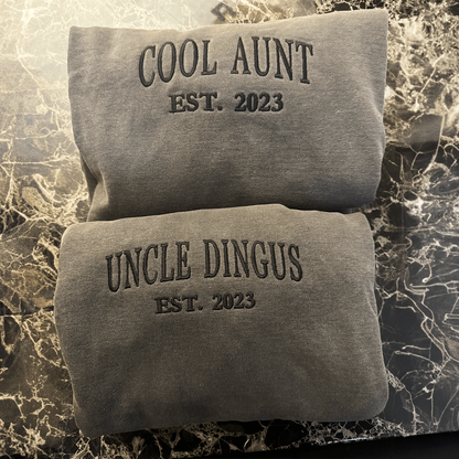 Custom Embroidered Favorite Uncle Sweatshirt, Personalized Gift for Uncle Father's Day Birthday Gift Idea