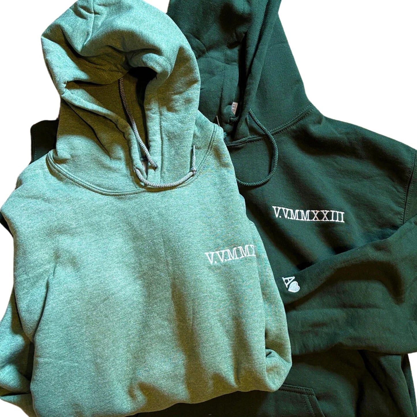 Custom Embroidered Roman Numeral Sweatshirt, Personalized Anniversary Gift for Matching Couples 8192269811931