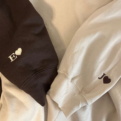 Custom Embroidered Roman Numeral Sweatshirt, Personalized Anniversary Gift for Matching Couples 8192269811931