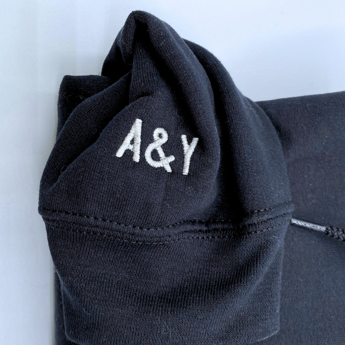 Custom Embroidered Sleeve Sweatshirt, Matching Sweatshirts for Couples Unique Gift Ideas for Him Her