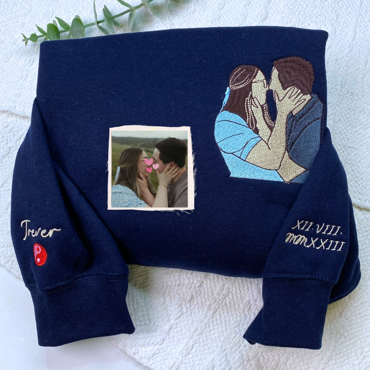 Custom Embroidered Sweatshirt, Make Your Own Hoodie for Women Men