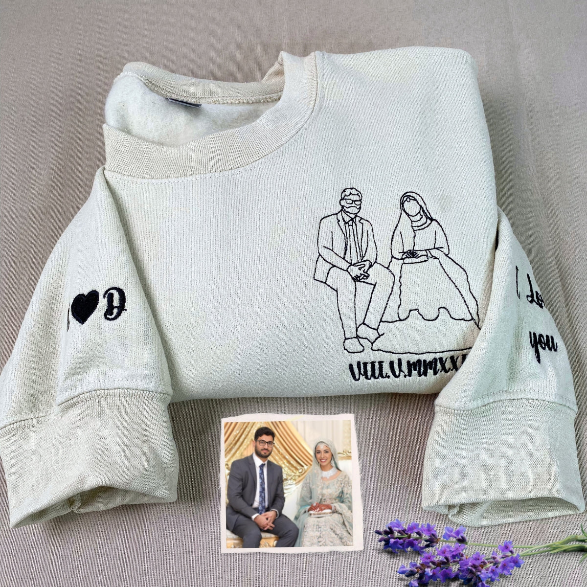 Custom Embroidered Sweatshirt, Make Your Own Hoodie for Women Men