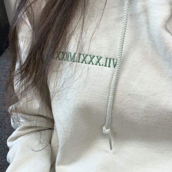 Custom Embroidered Year Sweatshirt