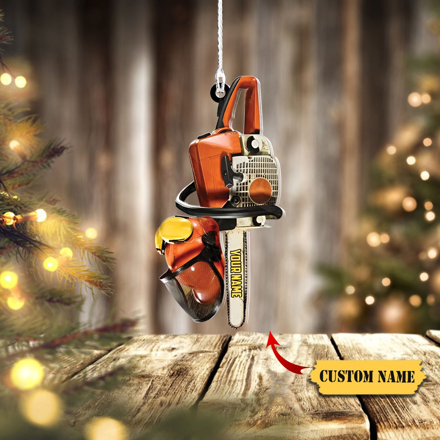 Arborist Supplies Hanging Ornament, Arborist Chainsaw Christmas Ornament, Custom Christmas Ornament, Ornament Christmas, Ornament For Gift