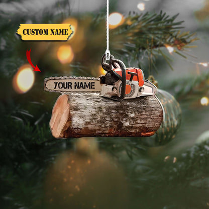 Customized Arborist Supplies Hanging Ornament, Arborist Chainsaw Christmas Ornament, Custom Christmas Ornament, Ornament Christmas, Ornament For Gift
