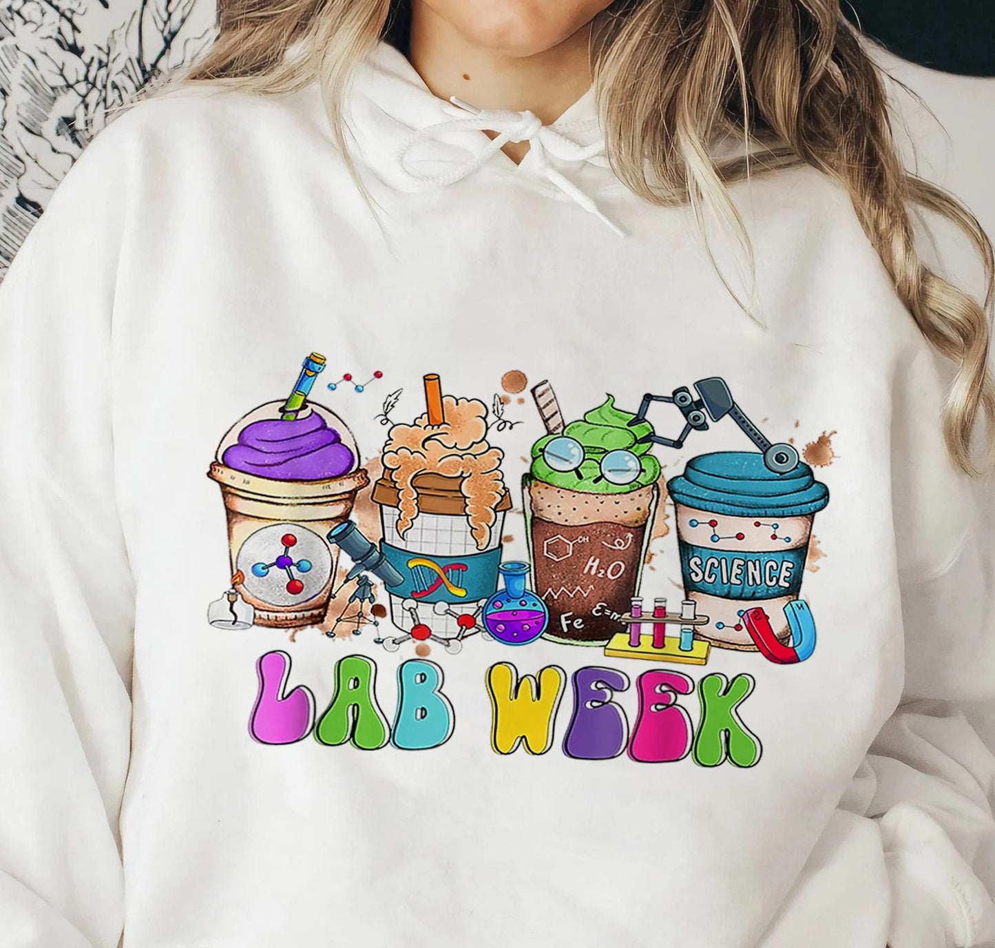 Cute Lab Week 2023 Laboratory Tech Medical Technician Shirt, Lab Tech Hoodie Shirt, Saved By The Lab Sweatshirt, Medtech Shirt, Lab Week Tee