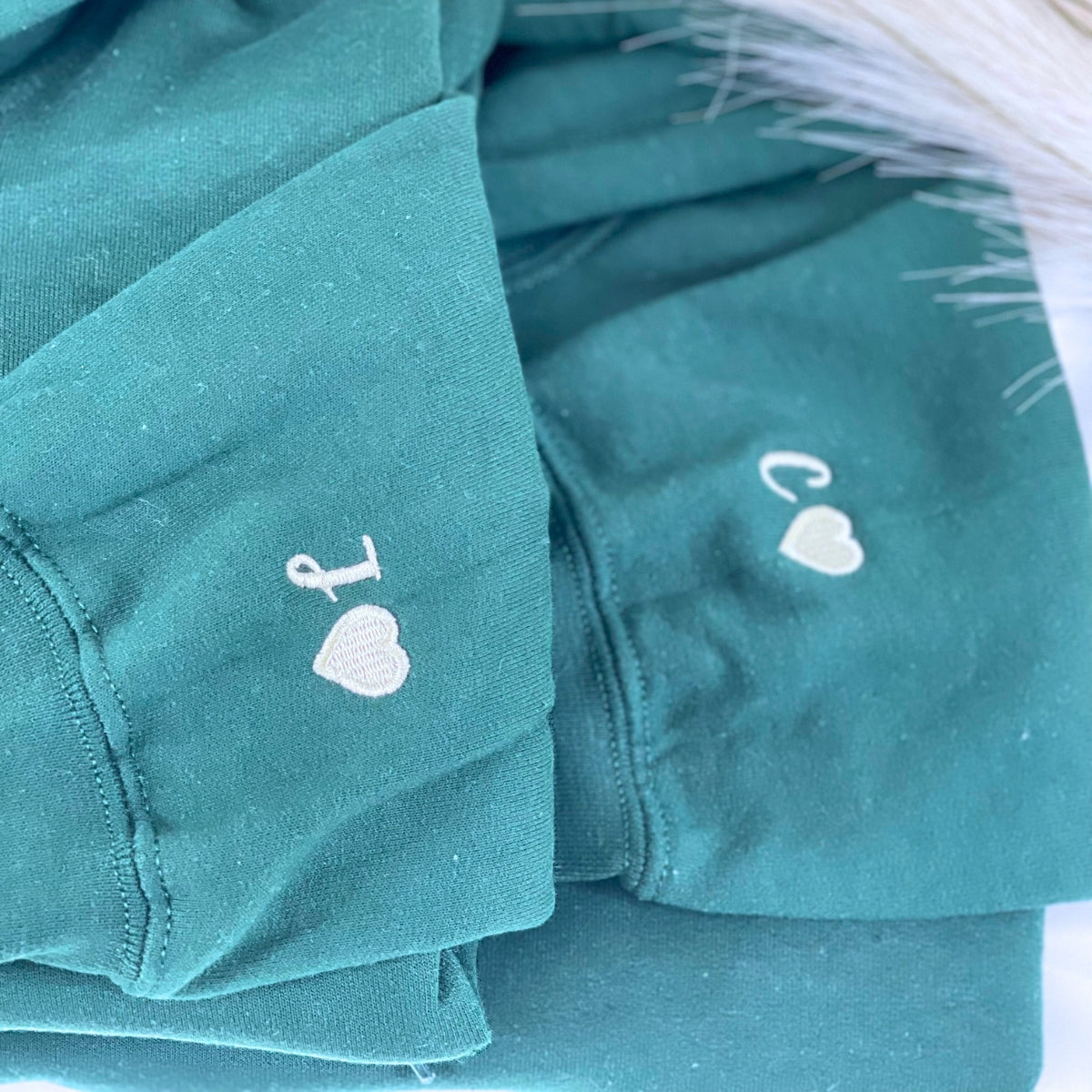 Dad Sweatshirt or Hoodie, Embroidered Gift with Father and Son Daughter Portrait Photo