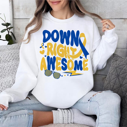 T-Léinte Feasachta ar Shiondróm Down, Léine Siondróm Down, Léine Inspioráideach, Geansaí Míosa Siondróm Down, Bronntanas dá cuid, Bronntanas dó